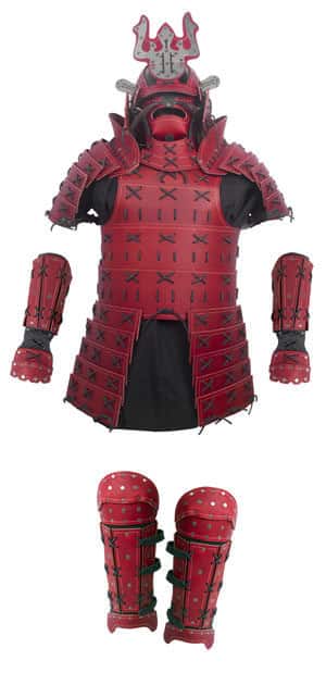 Samurai Leather Armor - Full Set - Red