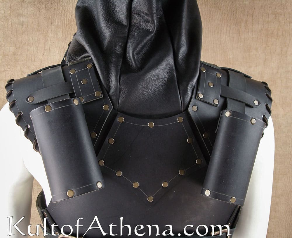 Scoundrel Leather Armor Top - Black