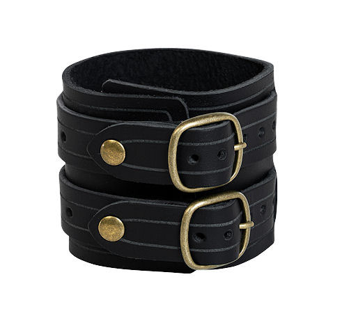 Dual-Strap Bracelet - Black