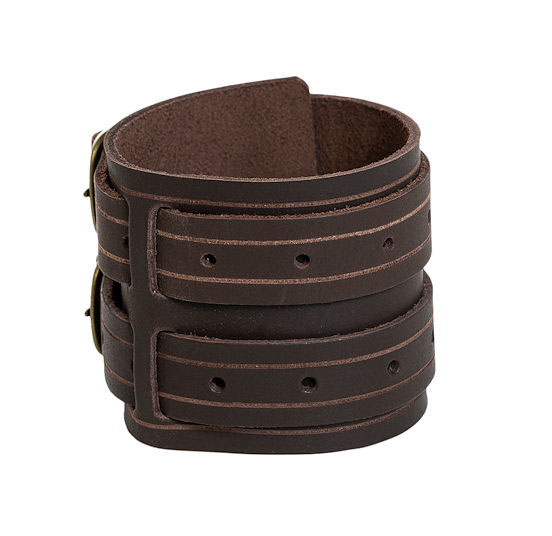 Dual-Strap Bracelet - Brown