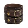 Dual-Strap Bracelet - Brown