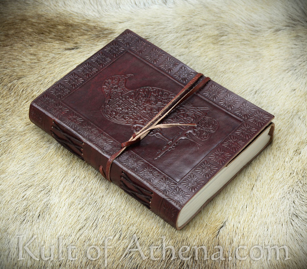 Leather-Bound Norse Raven Journal