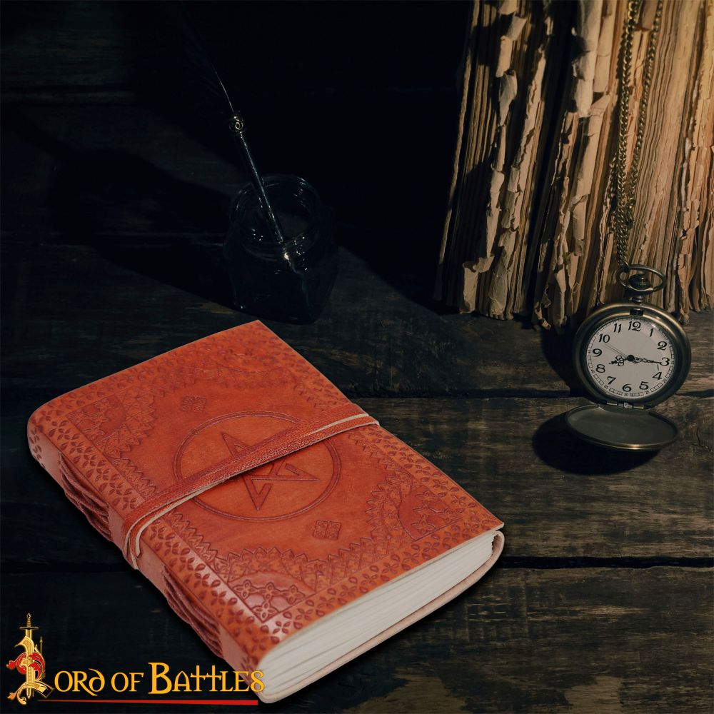 Leather-Bound Pentagram Journal