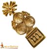 Trefoil Medieval Brass Belt Chape