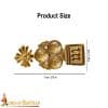 Trefoil Medieval Brass Belt Chape