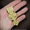 Trefoil Medieval Brass Belt Chape