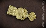 Trefoil Medieval Brass Belt Chape