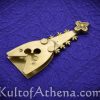 Medieval Belt Chape with Clover Inset
