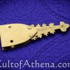 Medieval Belt Chape with Clover Inset