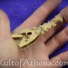 Medieval Belt Chape with Clover Inset