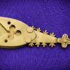 Medieval Belt Chape with Clover Inset