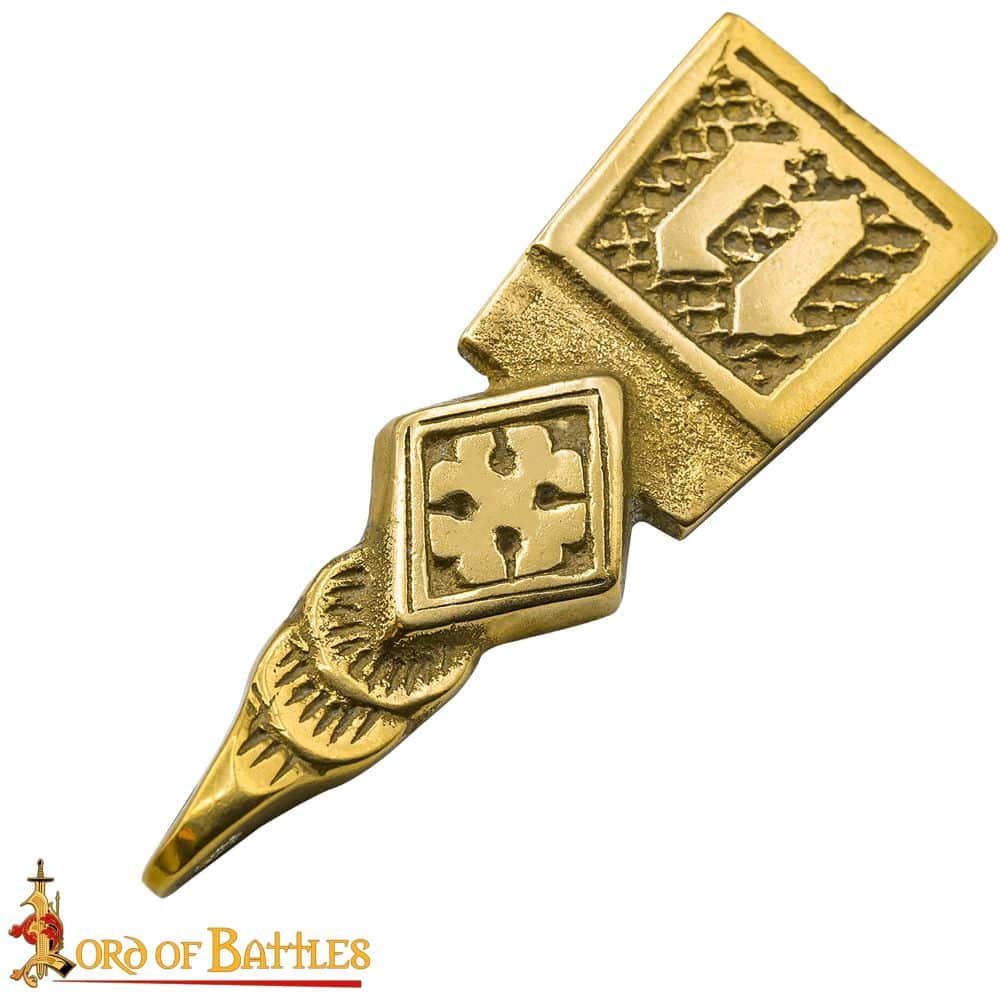 Medieval Brass Belt Chape