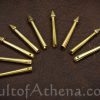 Brass Aiglets with Bodkin tips