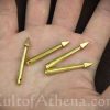 Brass Aiglets with Bodkin tips