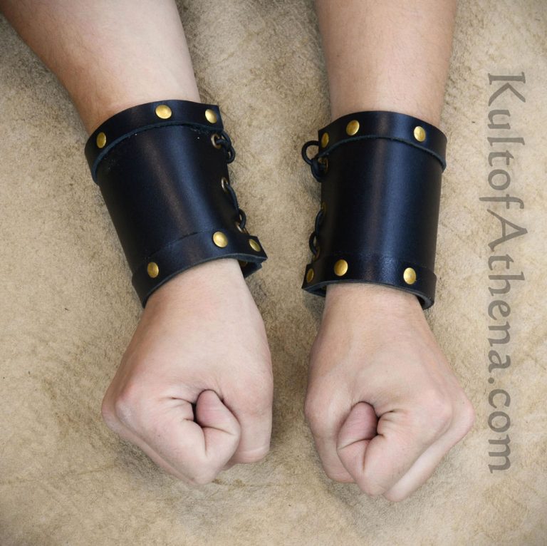 Leather Wrist Bracers