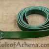 Green Leather Viking Belt