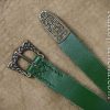 Green Leather Viking Belt