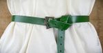 Green Leather Viking Belt