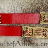 Medieval Wolf Belt - Red