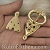 Brass Viking Buckle and Belt Chape Set