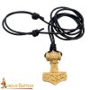 Thor's Mjolnir - Solid Brass Pendant