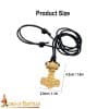 Thor's Mjolnir - Solid Brass Pendant