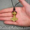 Thor's Mjolnir - Solid Brass Pendant
