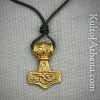 Thor's Mjolnir - Solid Brass Pendant