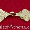 Viking Cloak Clasp Brooch - Brass