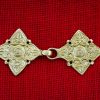 Viking Cloak Clasp Brooch - Brass