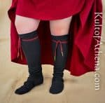 Medieval Ladies Chausses / Long Socks with Laces