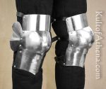 Knee Armor Set / Poleyns - 16 Gauge Steel