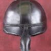 Warriors Leather Helmet - Black