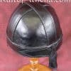 Warriors Leather Helmet - Black