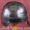 Warriors Leather Helmet - Black