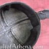 Warriors Leather Helmet - Black