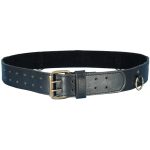 Leather Ring Belt - Black