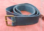 Leather X - Belt - Blue