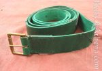 Leather X - Belt - Green