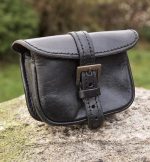 Warrior's Leather Pouch - Black