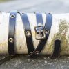 Multistrap Leather Bracelet - Black