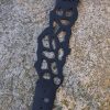 Filigree Leather Bracelet - Black