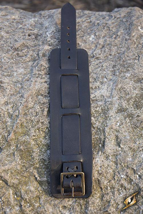 Leather Cuff Bracelet - Black