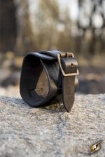 Leather Cuff Bracelet - Black