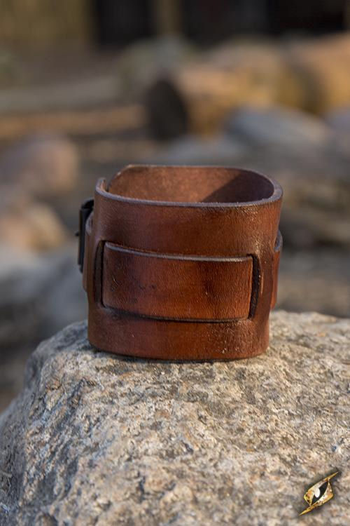 Leather Cuff Bracelet - Brown