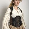Rogue Leather Corset - Black and Brown