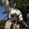 Rogue Leather Corset - Brown and Beige