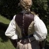 Rogue Leather Corset - Brown and Beige