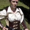 Rogue Leather Corset - Brown and Beige