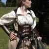 Rogue Leather Corset - Brown and Beige